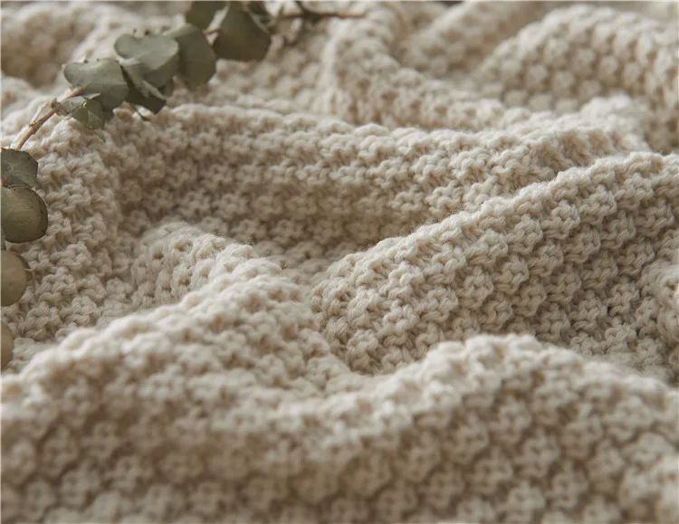 Новинка одеяло в скандинавском стиле для дивана Офисная шаль вязаное шерстяное