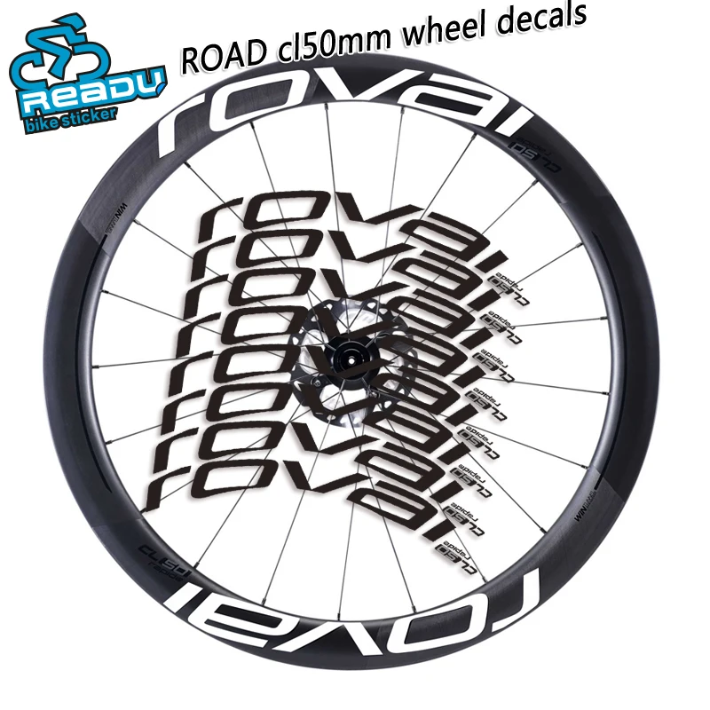 Наклейки на обод велосипеда Roval CL50 мм наклейки и 50 мм|Наклейки велосипед| |