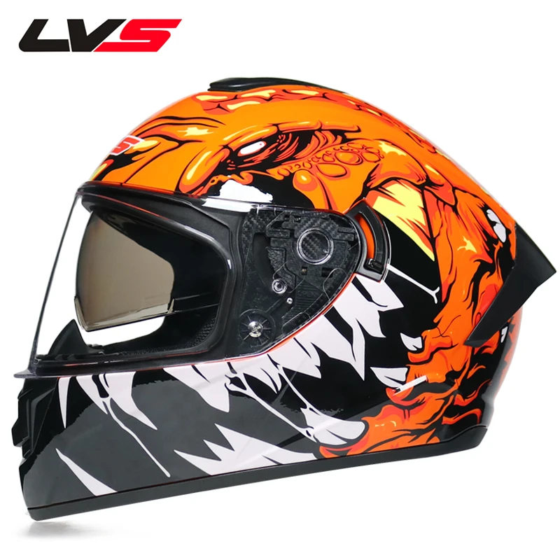 

DOT Approved Safety Motorcycle Helmets Full Face Dual Lens Racing Helmet Strong Resistance Off Road Helmet