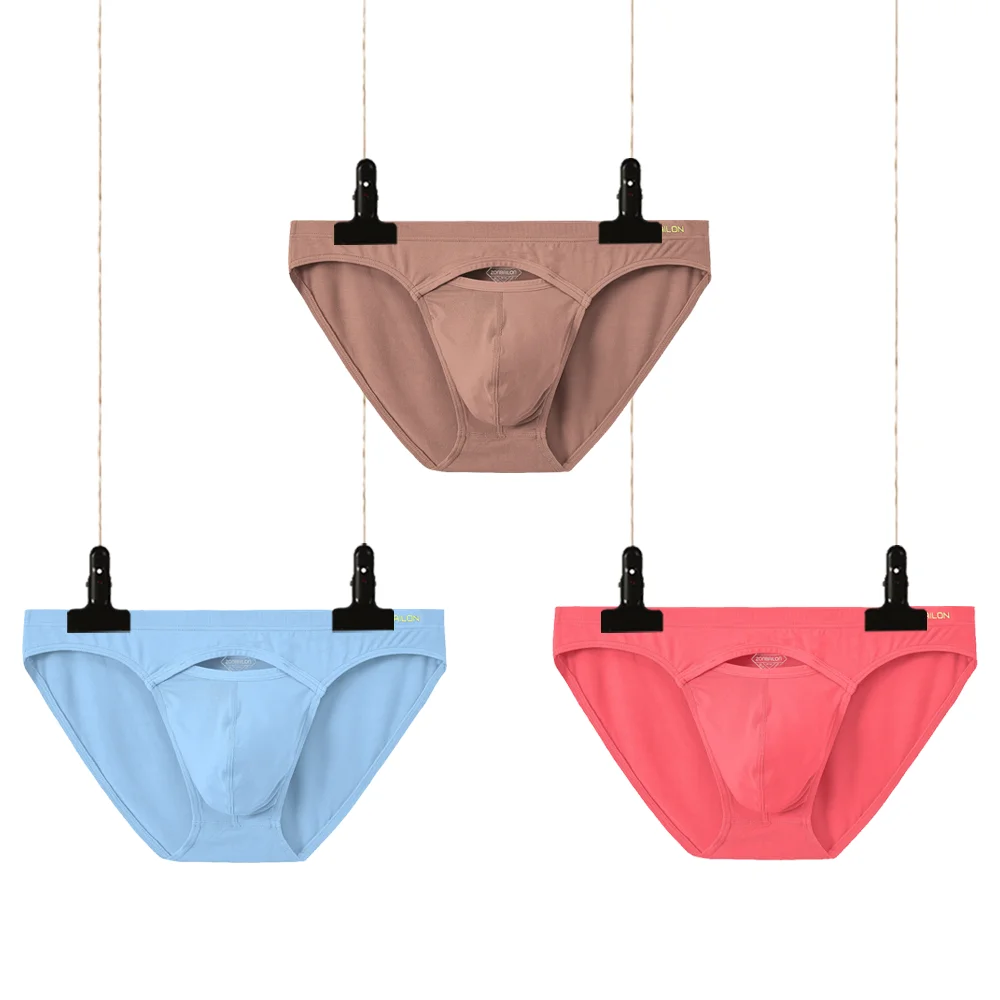 Men's Sexy Bikini Bamboo Fiber Men Soft Breathable Briefs  Male Panties Underwear Multiple Combinations