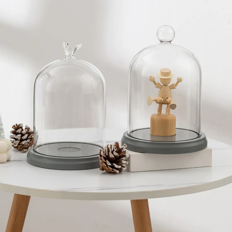 Стеклянная купольная ваза для торта 2 компл./упак. 12*16 см