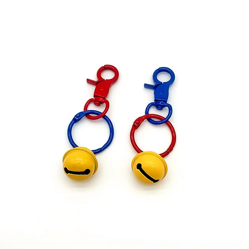 

New Arrival Metal Small Bell Key Buckle Baking Paint Key Ring Lovers Gift Hang Bag Birthday Present Jewelry Key Chains