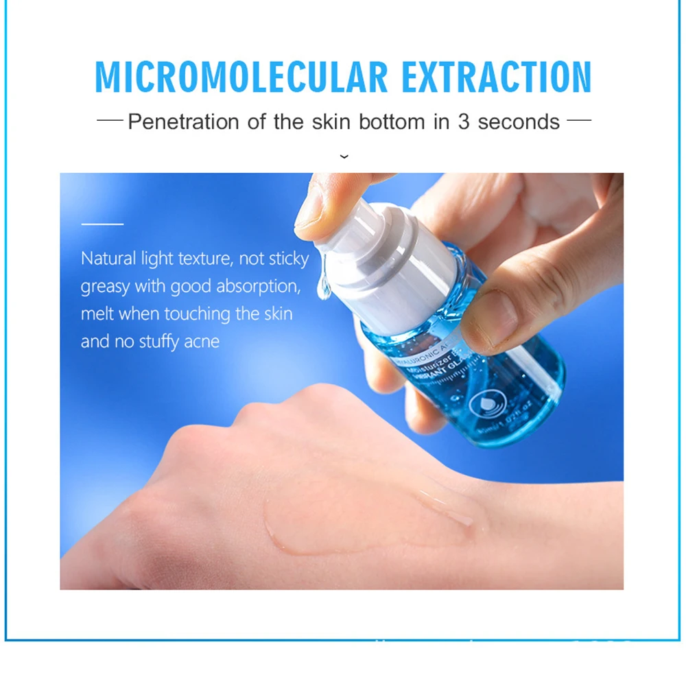 

Hyaluronic Acid Face Serum Moisturizing Shrink Pores Remove Fine Lines Anti-Aging Anti-Wrinkle Deep Care 30Ml Skin Care