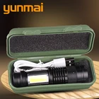 Встроенный аккумулятор XP-G Q5 Zoom Focus Мини светодиодный фонарик, фонарь, лампа 2000 люмен, регулируемый фонарик, водонепроницаемый для улицы