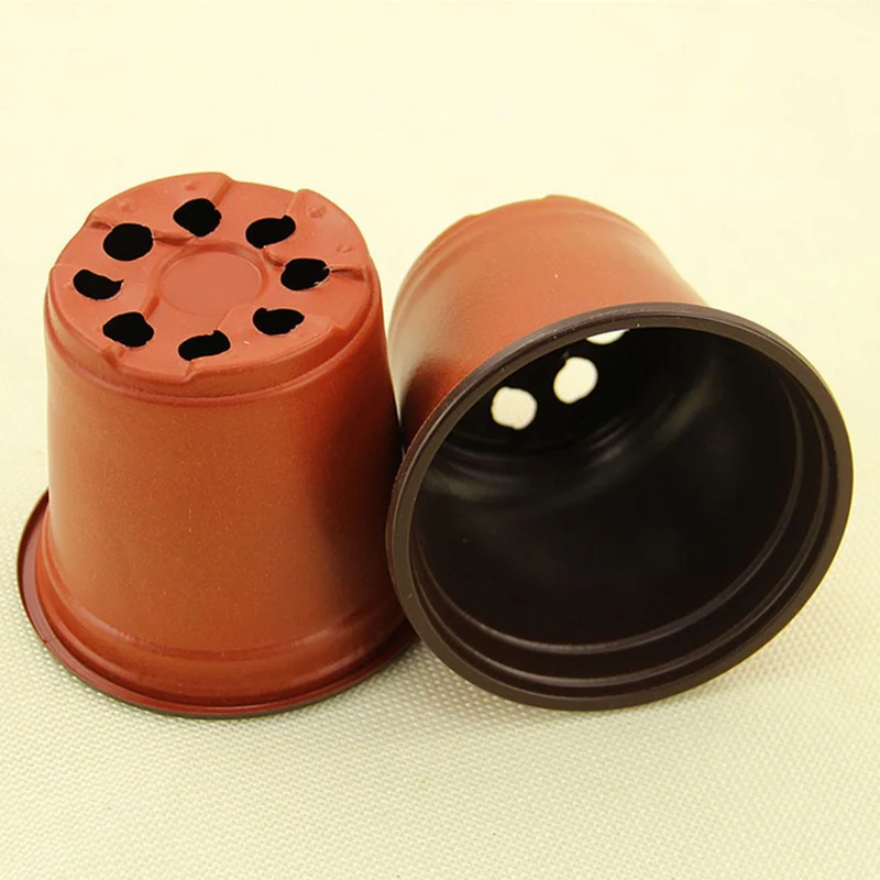 

10pcs Plastic Nursery Pots Plant Pot Seeds Grow Box Flower Flower Nutrition Pot Cup Pots Plug Transplant Garden Tray Suppli S0I6