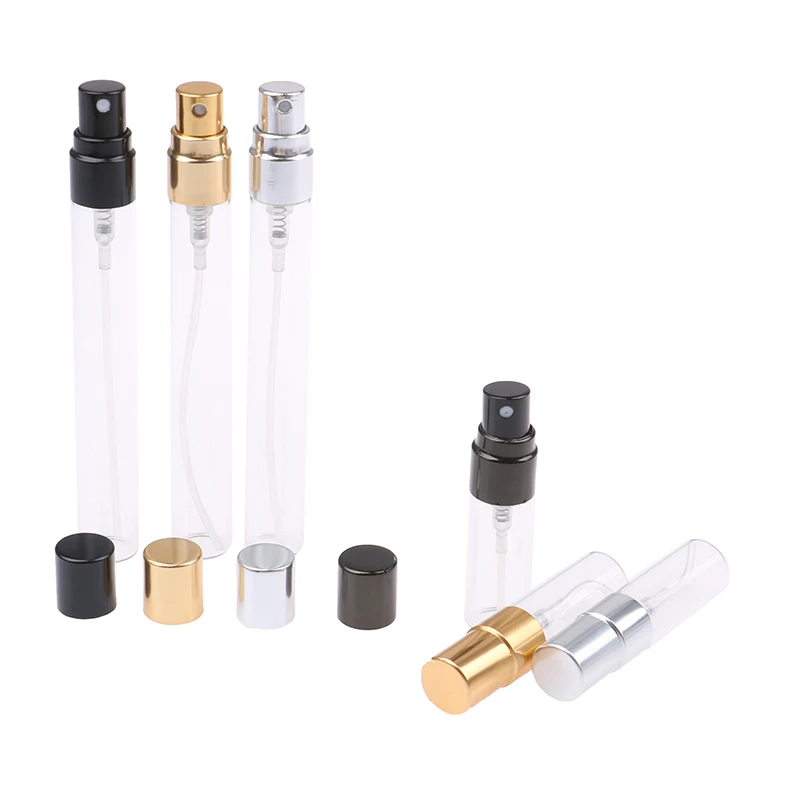 

1Pcs 3ml/10ml Travel Portable Glass Perfume Bottle Mini Empty Transparent Glass Refillable Perfume Atomizer Bottle Container