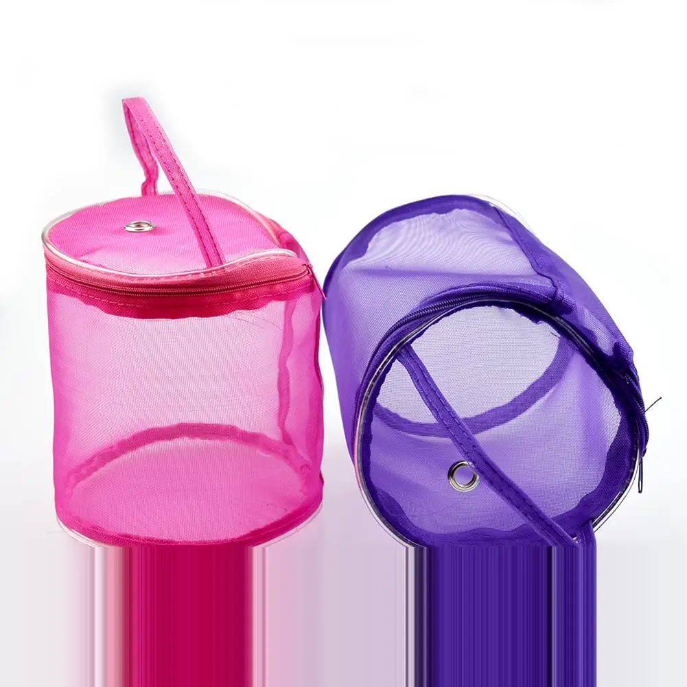 DIY Crochet Yarn Bag Mesh Woolen Storage Case Nylon Seal Preparation |