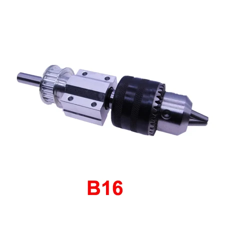 B16-1 DIY фреза для деревообработки нет Мощность Шпиндельный узел маленький токарный станок аксессуары Обрезной ремень JTO/B10/B12/B16 сверлильный патрон Набор - Цвет: B16-1