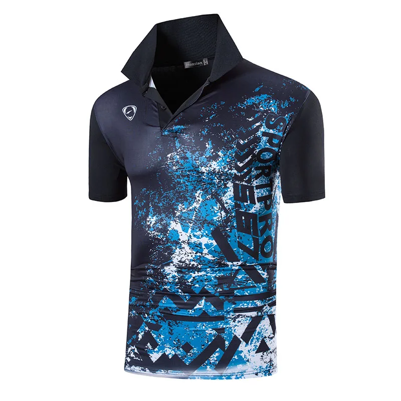 Мужские спортивные футболки поло jeansian для гольфа тенниса бадминтона с коротким