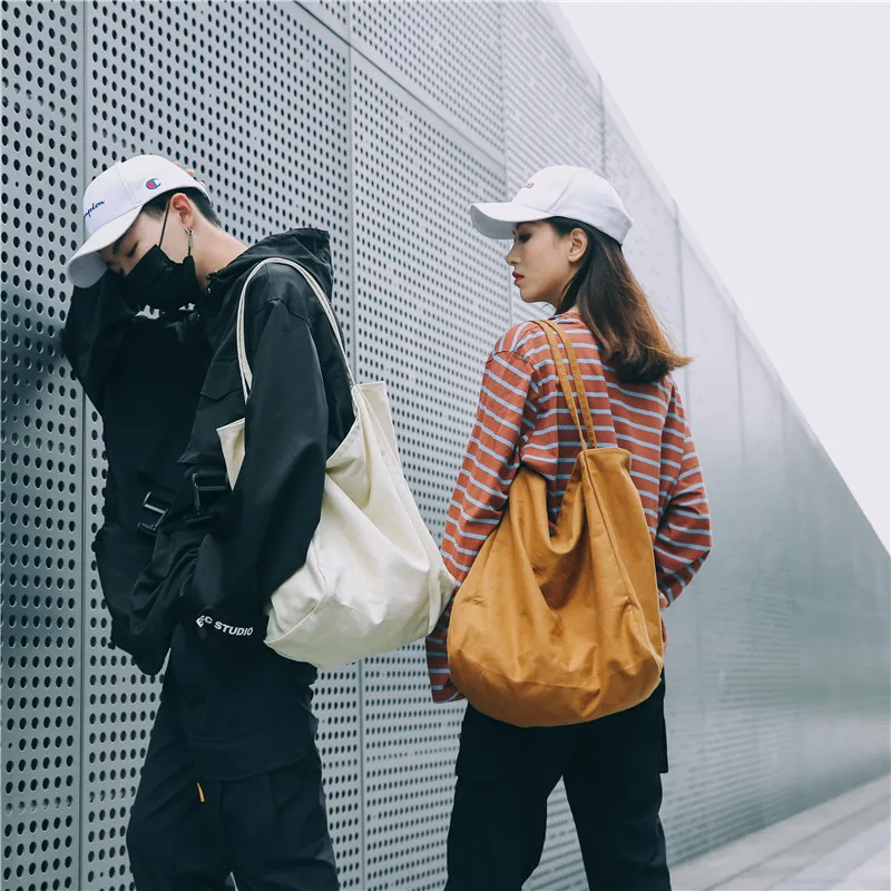 

New Luxury Designer Handbags Large Capacity Canvas Shopping Bag Simple Style Ladies Shoulder Bag Casual Solid Color Open Handbag