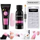 Набор полигель для ногтей, все для быстрого наращивания ногтей, маникюра, набор инструментов для наращивания ногтей, форма для пальцев, набор инструментов для маникюра