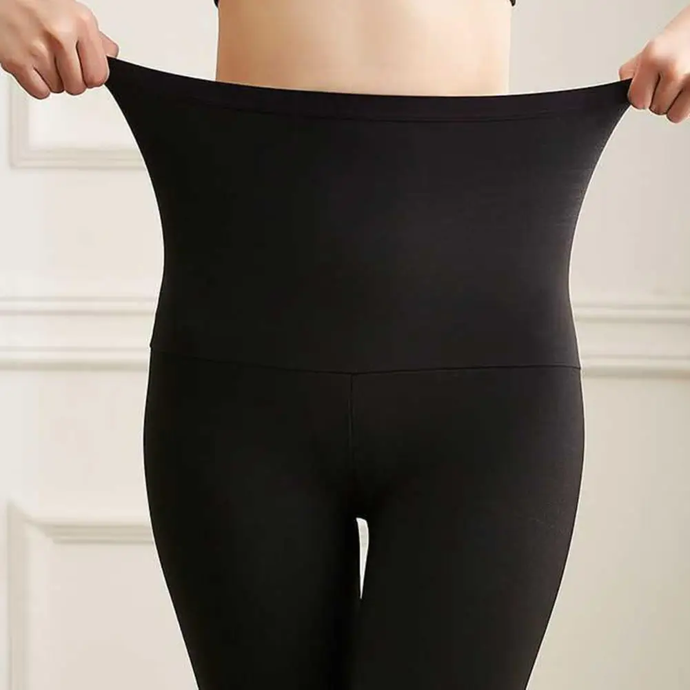 

Women Shorts Solid Color Fat Burning High Waist Waist Trainer Sauna Pants Skinny Knee-length Shorts for Sports