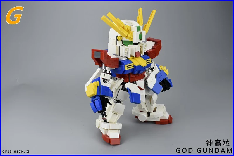 895 шт. оригинальный DIY Мобильный истребитель G Gundam GOD GUNDAM мини кирпичи кино Игрушки