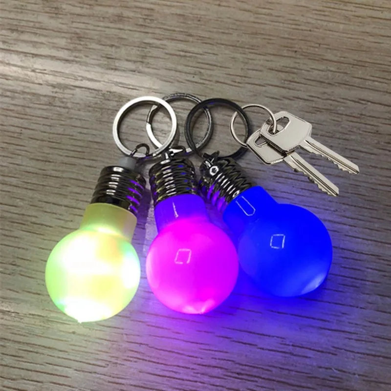 1 шт. мини-фонарик цвета случайный светодиодный портативный фонарик мини-брелок