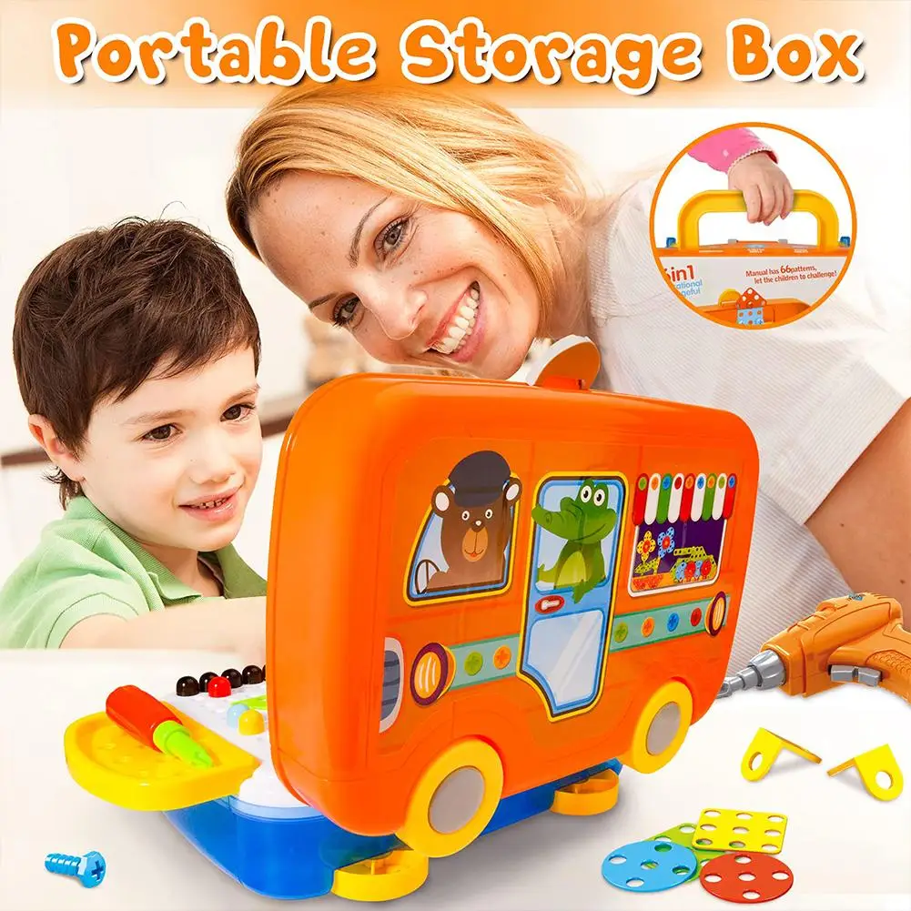 

Building Toys For Kids Electric Diy Educational Set Learning Games For Kids 3d Engineering Building Blocks For Boys And Girls