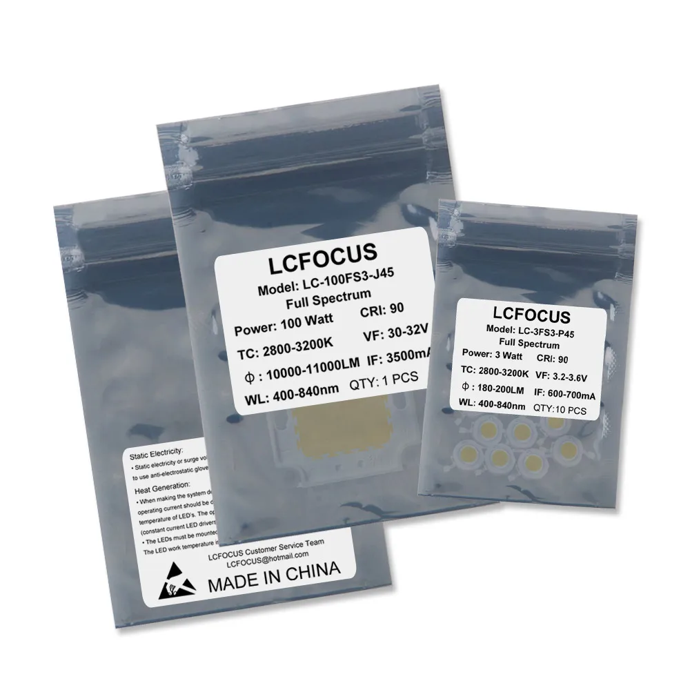 Светодиодный светильник COB полного спектра для выращивания растений 1 Вт 3 5 10 20 30 50