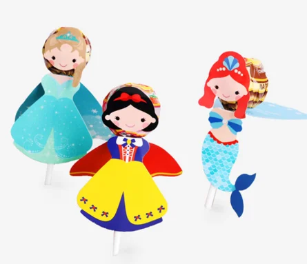 Супергерой/Принцесса/искусственная бумага украшение для леденцов детский день