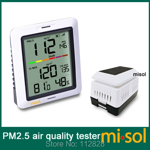 MISOL/10 единиц PM2.5 тестер качества воздуха монитор Беспроводной с комнатной