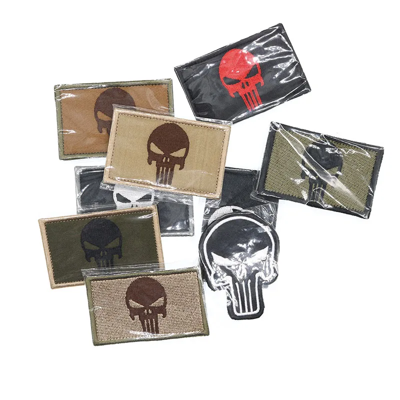 Вышитые наклейки джинсы с вышитыми черепами стандартная ткань чехол для