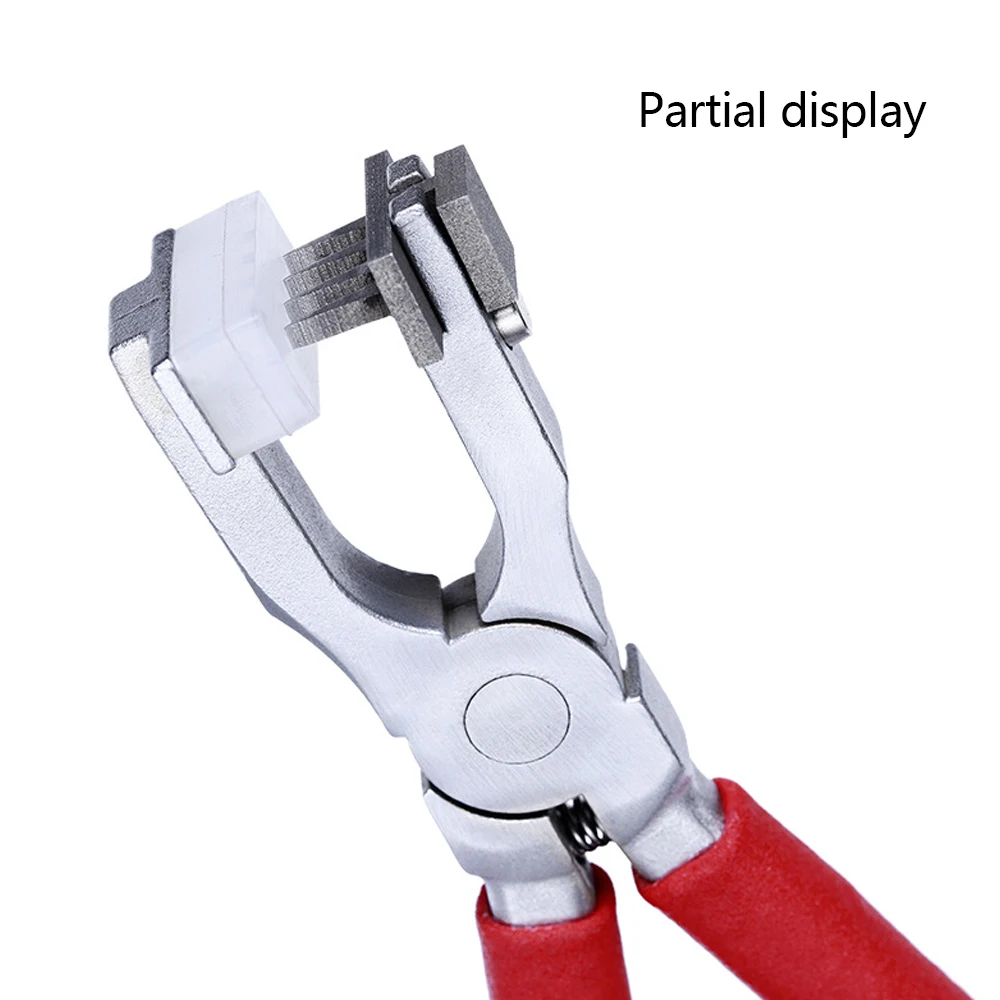 

2/4 Teeth Leather Craft Tool 4mm Silent Revolving Heavy Duty Leather Hole Punch Stitching Hand Pliers For Belts Purses Watch