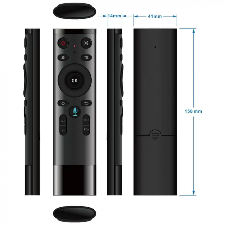 Air mouse Голосовая Беспроводная 2 4G голосовой пульт дистанционного управления