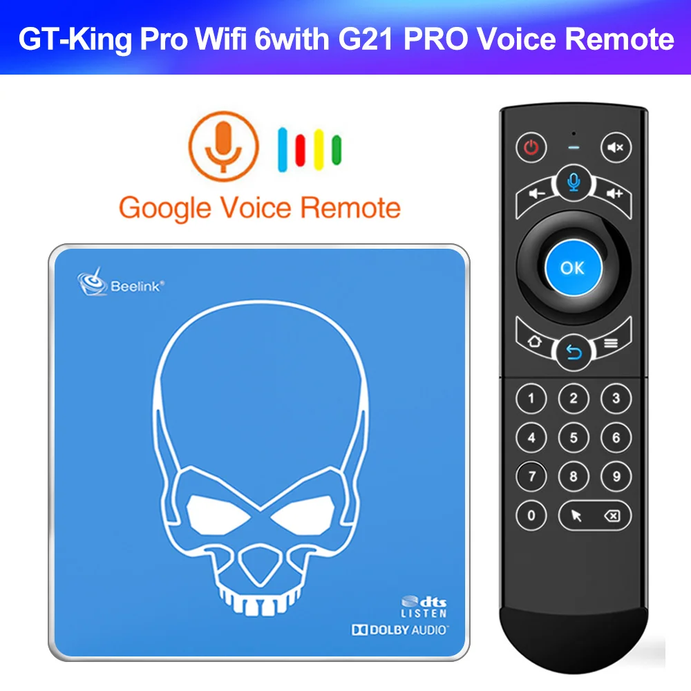 Beelink GT King Pro WiFi 6 Smart TV BOX Android 9.0 4GB 64GB DDR4 Amlogic S922X-H 4K Quad Core Set top box  GT King  S922X