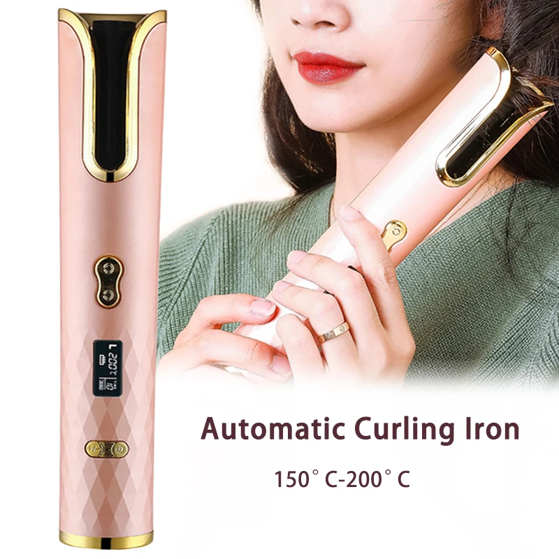 

LCD Multi-Automatic Curling Iron Rotating Magic Hair Curler Electric Curling Irons Hair Ripple Auto Rotate Negative Ions Styling