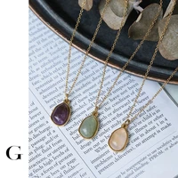ghidbk stainless steel natural crystal pendant necklace fashion metal women geometric necklace %d1%86%d0%b5%d0%bf%d0%be%d1%87%d0%ba%d0%b0 %d0%bd%d0%b0 %d1%88%d0%b5%d1%8e %d0%b6%d0%b5%d0%bd%d1%81%d0%ba%d0%b0%d1%8f party gift