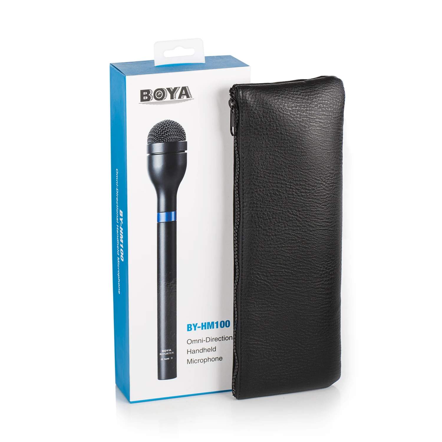 BOYA BY-HM100 всенаправленная Беспроводная фотовспышка с длинной ручкой для ENG &amp