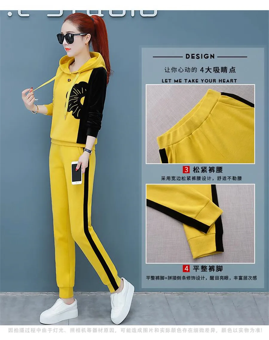 Плюс 5XL костюм Осень Зима Женский костюм для отдыха комплект из двух предметов женская одежда большого размера плюс спортивная одежда женские спортивные костюмы