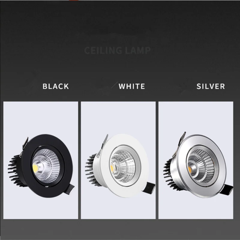 Новинка 1 шт. круглый встраиваемый cветодиодный Светильник Downlight светодиодный