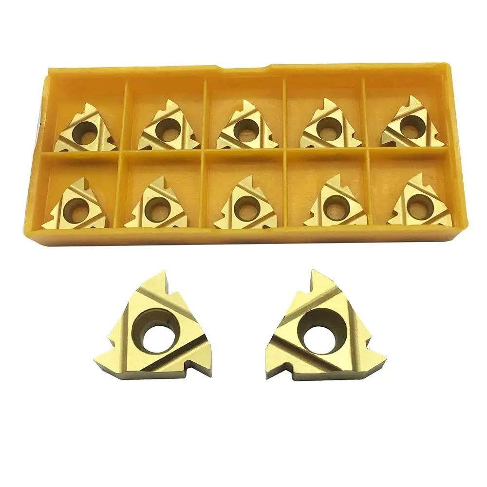 

5pcs 16ER AG60 External Threading Inserts + 5pcs 16IR AG60 Internal Threading inserts CNC Lathe Indexable Threading