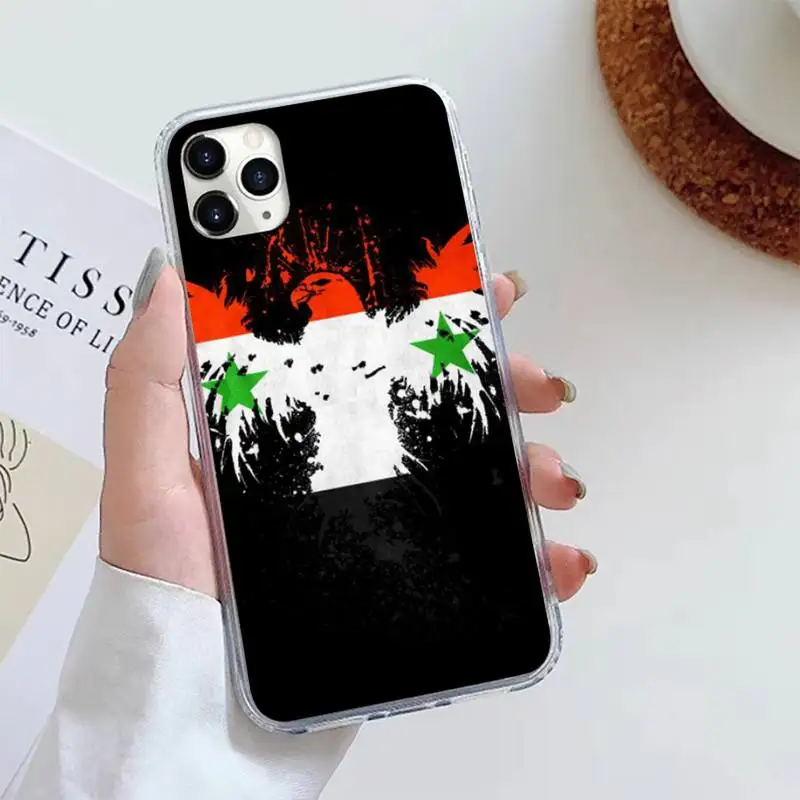 

Syria Flag fahsion pattern Phone Case For iphone 12 5 5s 5c se 6 6s 7 8 plus x xs xr 11 pro max high quality Anti-fall capa