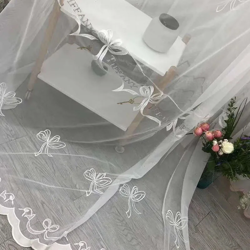 Специальное предложение новые занавески в европейском стиле тюль с бантом и