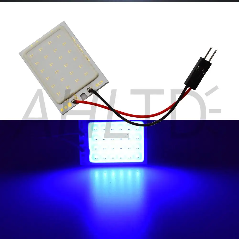 2 шт. T10 удара 24smd Светодиодная панель для автомобиля супер белый авто Интерьер Чтение карта лампа светильник купол с фестонами BA9S 3 адаптер AC/DC 12V