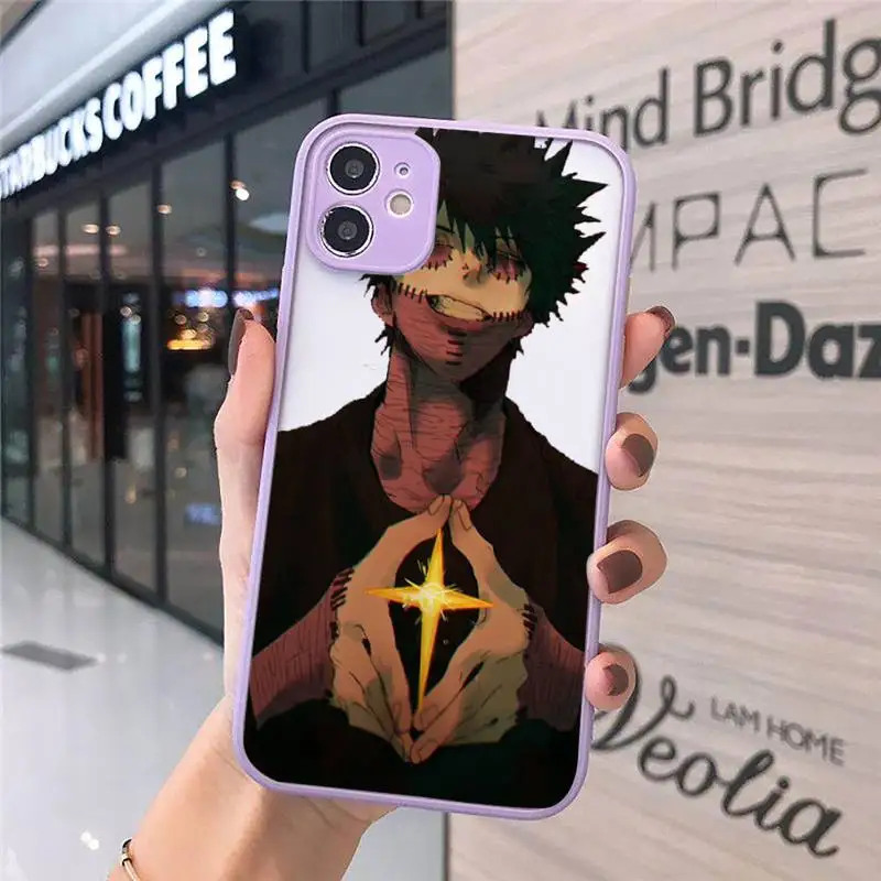 

My Hero Academia anime Evil devil smile Phone Cases matte transparent For iphone 7 8 11 12 plus mini x xs xr pro max cover