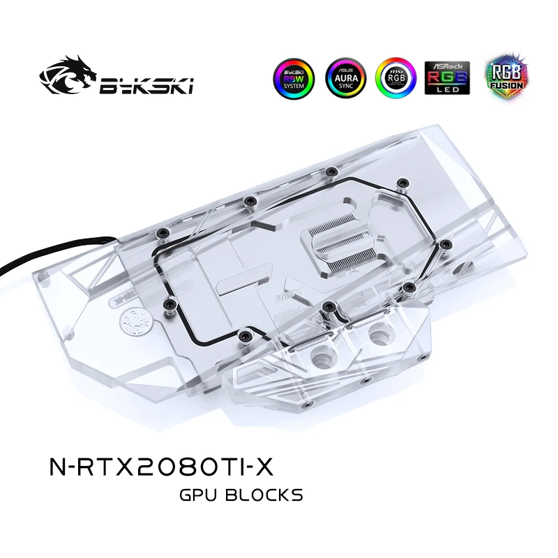 Bykski N RTX2080TI X полное покрытие графическая карта блок водяного охлаждения