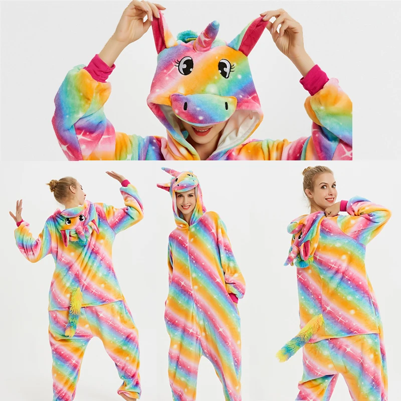 Пижама для взрослых Kugurumi Фланелевая пижама Кигуруми женщин |