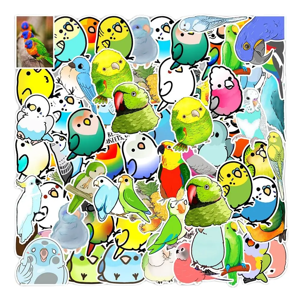 

50pcs bird cartoon stickers Laptop Skateboards Luggage Motorcycles Phone Children's Toy Waterproof Sticker Classic Decal helmet