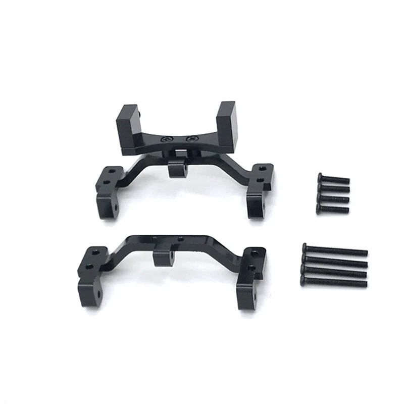 

Metal Pull Rod Base Seat & Axle Up Servo Bracket Mount Accessories,Black with 4Pcs Metal Front Rear Shock Absorber