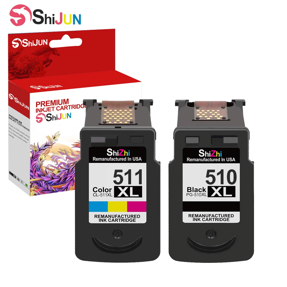 Чернильный картридж SHIJUN совместимый с PG 510XL CL 511xl для принтера Canon PIXMA MP240 MP250 MP260 MP270
