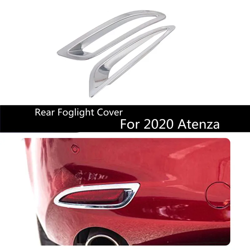 

Автомобильные Внешние аксессуары для Mazda Atenza 2020 ABS Хромированная задняя противотуманная фара декоративная рамка