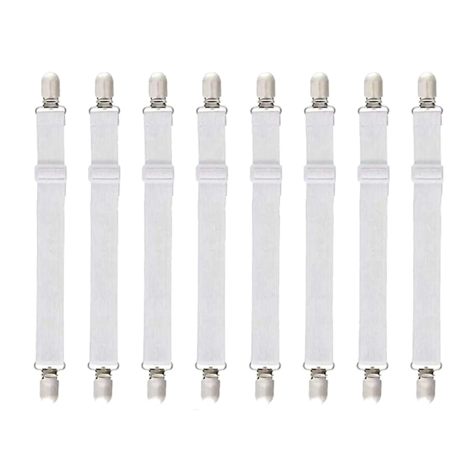 Эластичный зажим для простыни 8 штук крепления наматрасника с пряжкой ремня