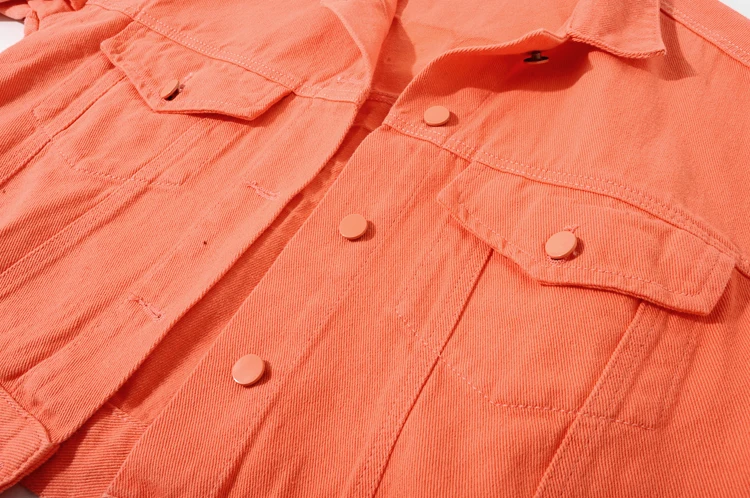 

2021 Spring and Autumn New All-Match Letters Printed Loose Korean Short Student Denim Jacket Women's Cowboy Coat