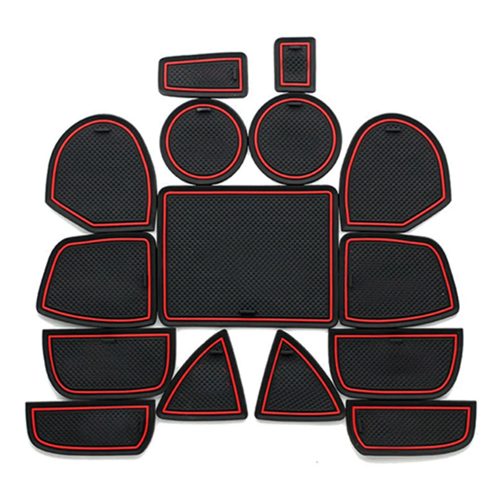 

Противоскользящий коврик для разъема для ворот, резиновые подставки для Jeep Grand Cherokee WK2 2011 2012 2013 2014 2015 2016 2017 2018, аксессуары, наклейки