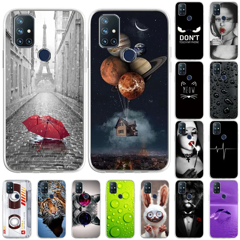 

Case For OnePlus Nord N10 Cases Silicon Cover On OnePlus OnePlus Nord N10 5G BE2029 NordN10 6.49 inch TPU Painted Phone Coque