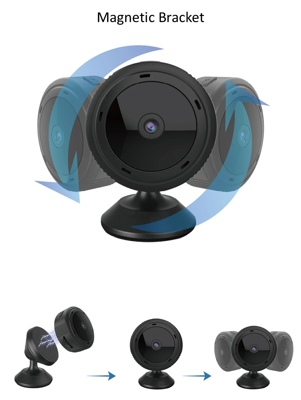 Electop Мини WiFi камера 1080P ИК ночного видения Домашняя безопасность ip-камера CCTV Обнаружение движения Беспроводная радионяня DVR видеокамера