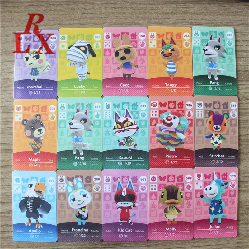 

Hot Villagers Animal Croxxing Card ACNH NFC Game Card Lucky Pietro Ntag215 Tag Switch NS WiiU Series 1 2 3 4 Free Shipping