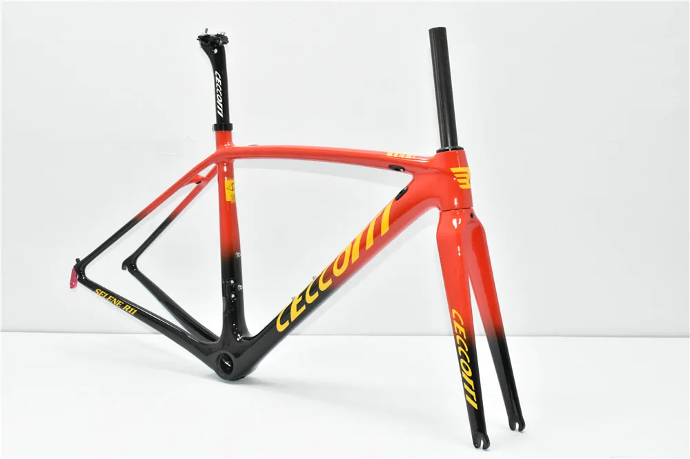 

CECCOTTI 2021 carbon road bike frame T1000 carbon bike frameset PF30 OR BB30 glossy or matt 765g super light road bicycle frame
