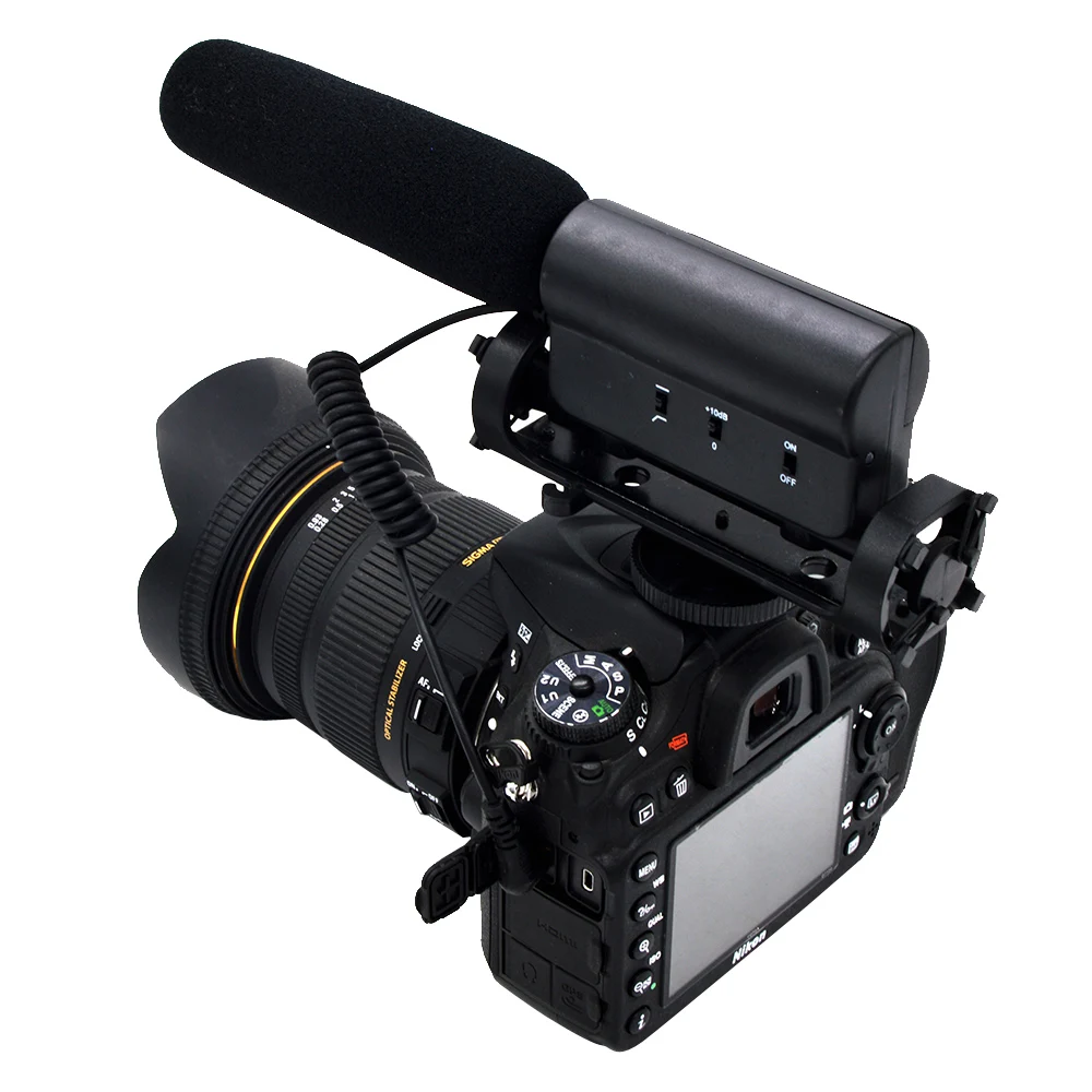 Стерео микрофон 3 5 мм для студийного интервью Canon EOS 1DX 1D MARKIV 5D 5D3 7D 70D 550D 6D 60D 600D 650D